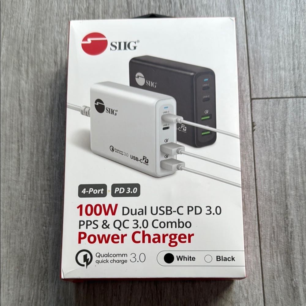 NEW SIIG 100W USB C Charger, 3-Port GaN 3 Pro Fast Wall Charger
